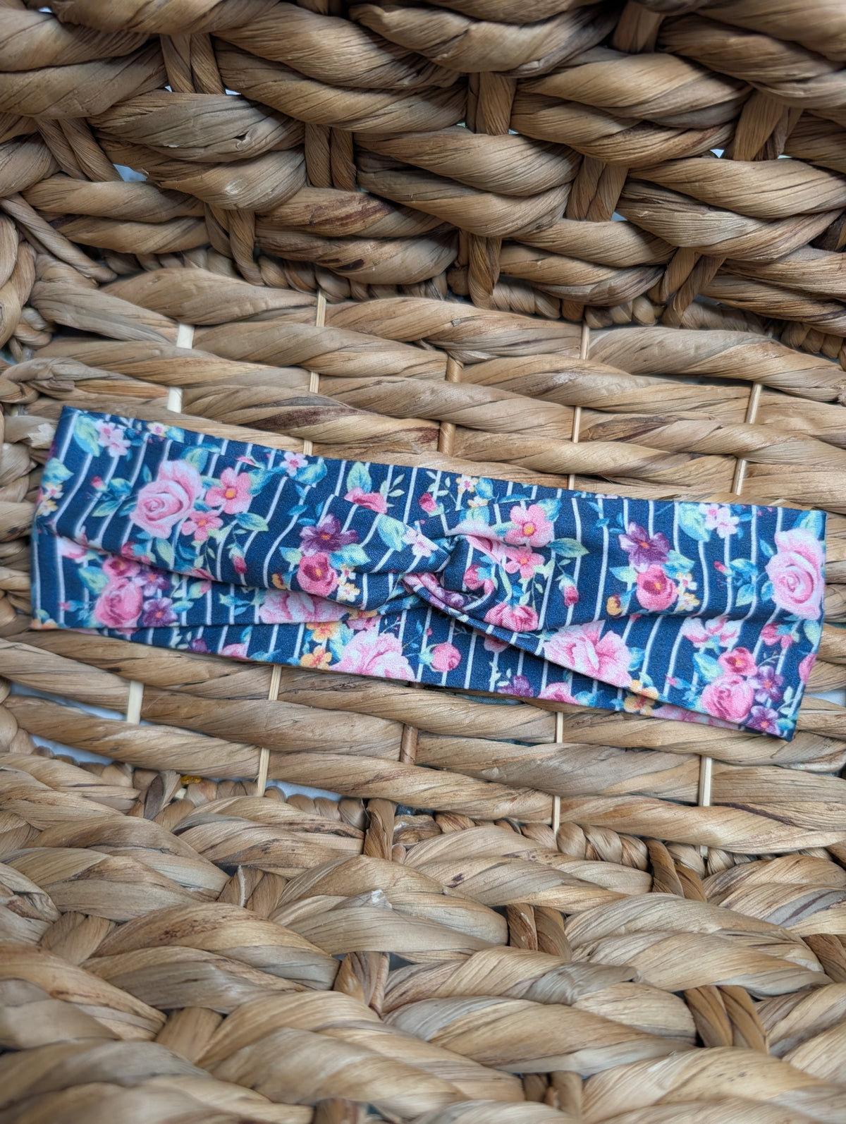 Bandeau motifs 35 Fleurs rayées