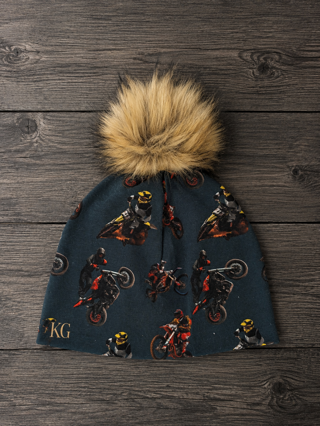 Tuque à motif Motocross