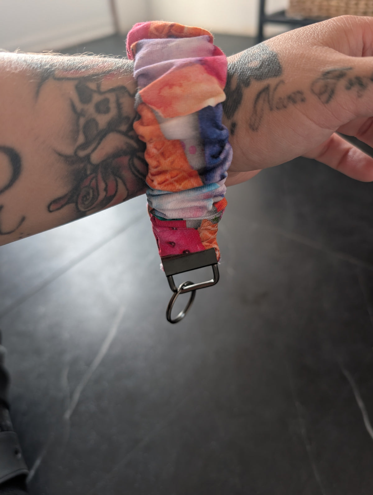 Porte clé bracelet Cornet Melon