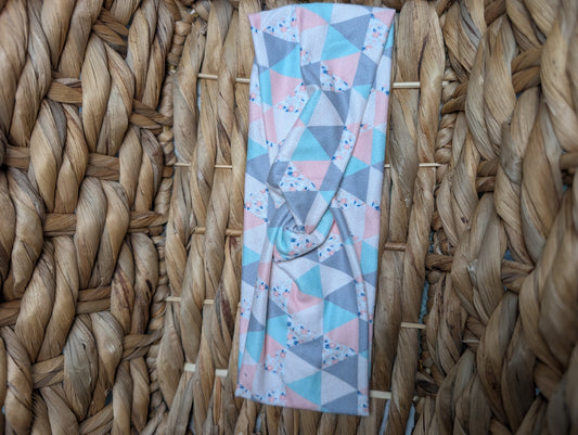 Bandeau motifs 64 triangle pastel