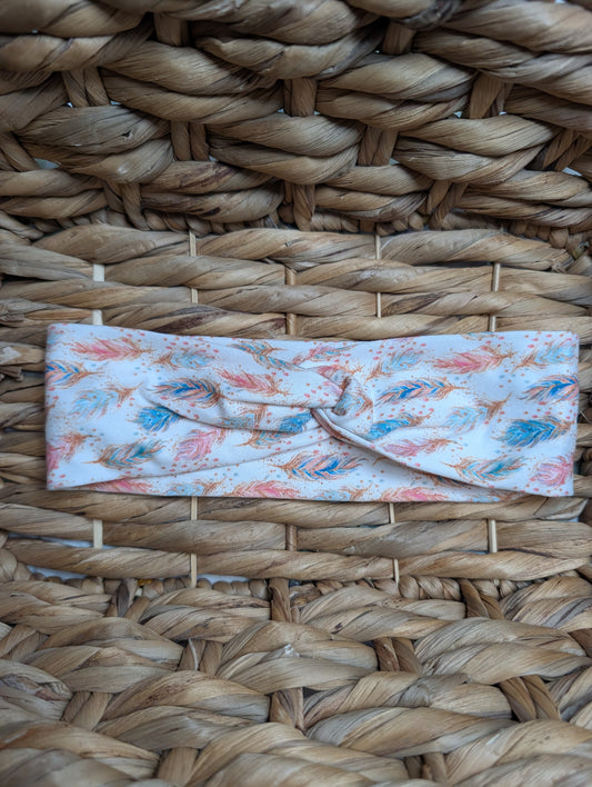 Bandeau motifs 25 Plume pastel