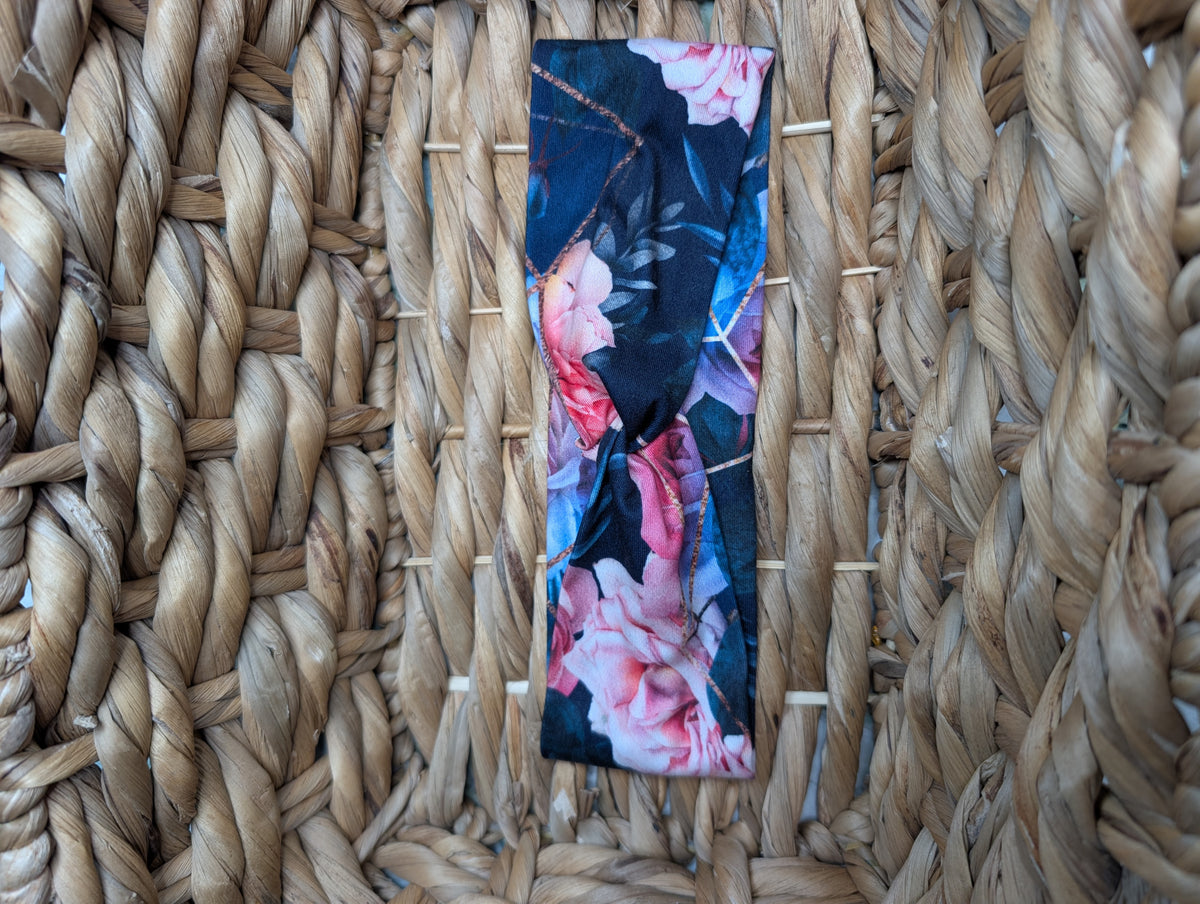 Bandeau motifs 15. Roses Géo