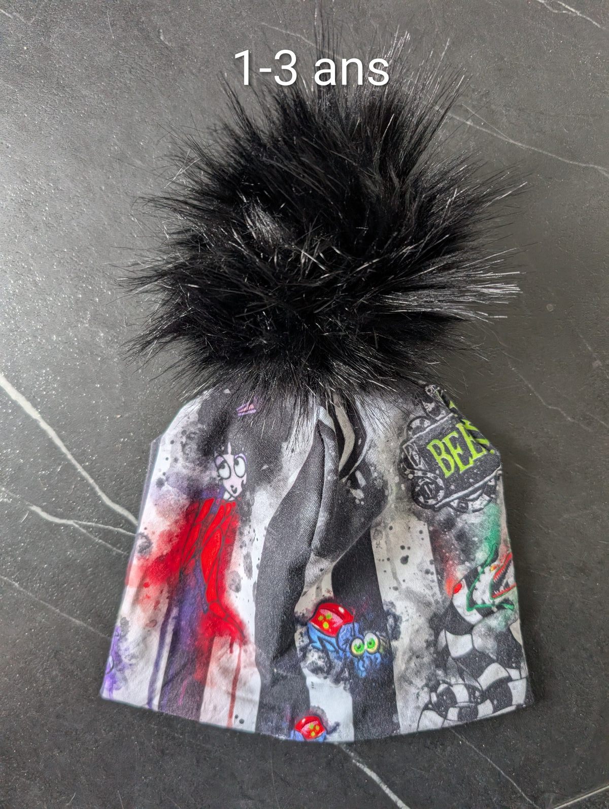 Tuque à motif Beetlejuice