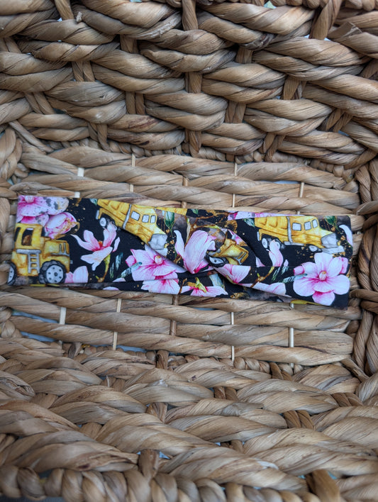 Bandeau motifs 27 camion rose