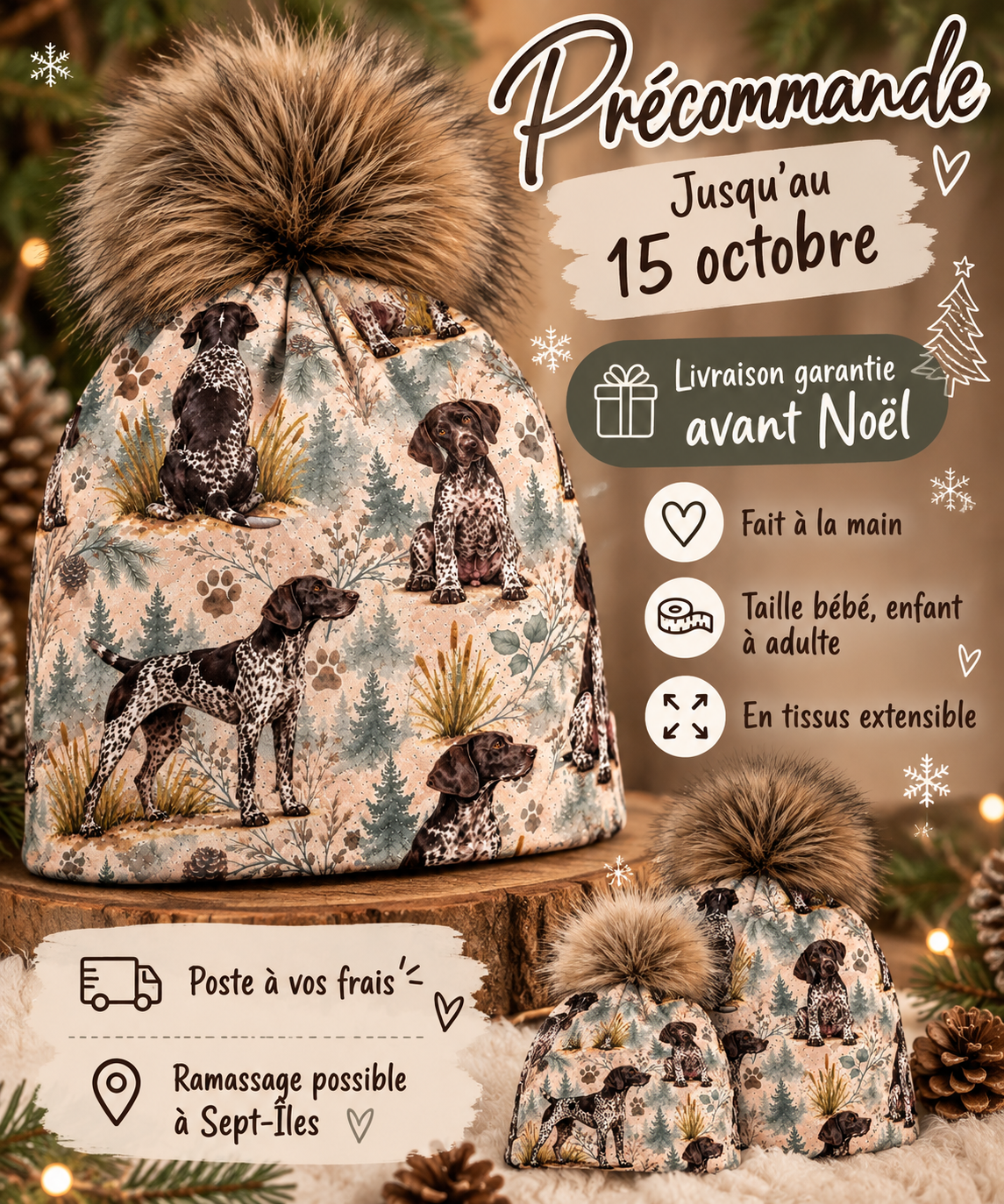 Tuque BRAQUE ALLEMAND précommande