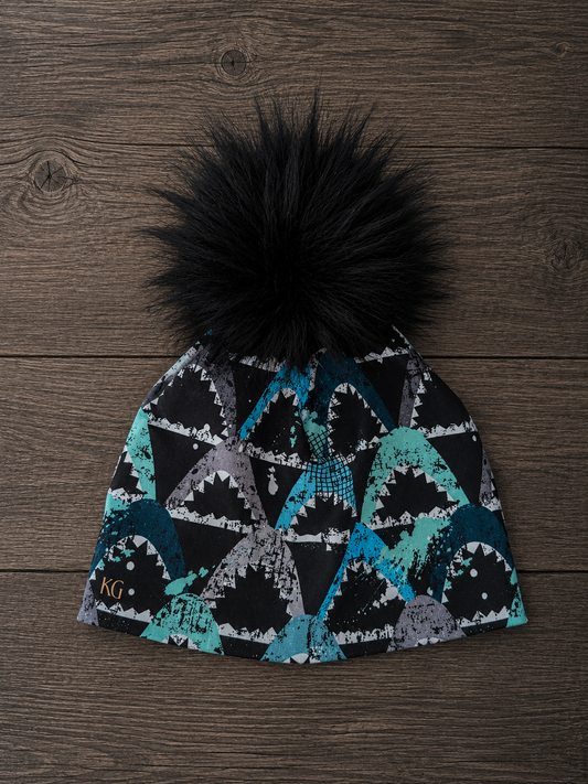Tuque à motif Requin bleu