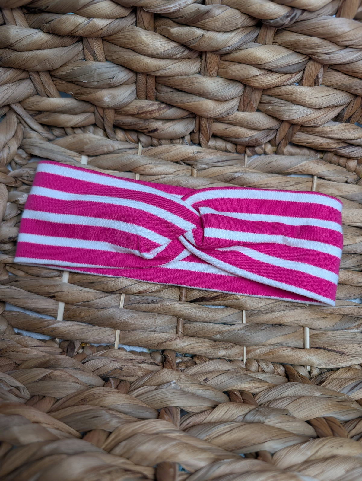 Bandeau motifs 51 Rayé rose&blanc